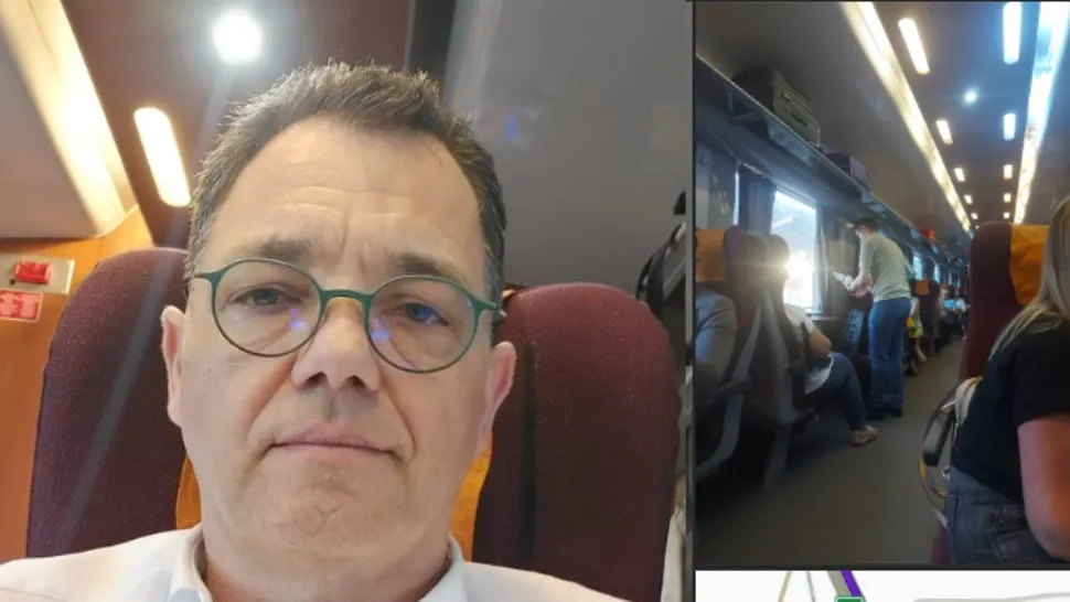 Ministrul Economiei pozează în om de rând. A plecat pe litoral cu trenul, dar s-a făcut că nu vede mizeria din gări  - FOTO