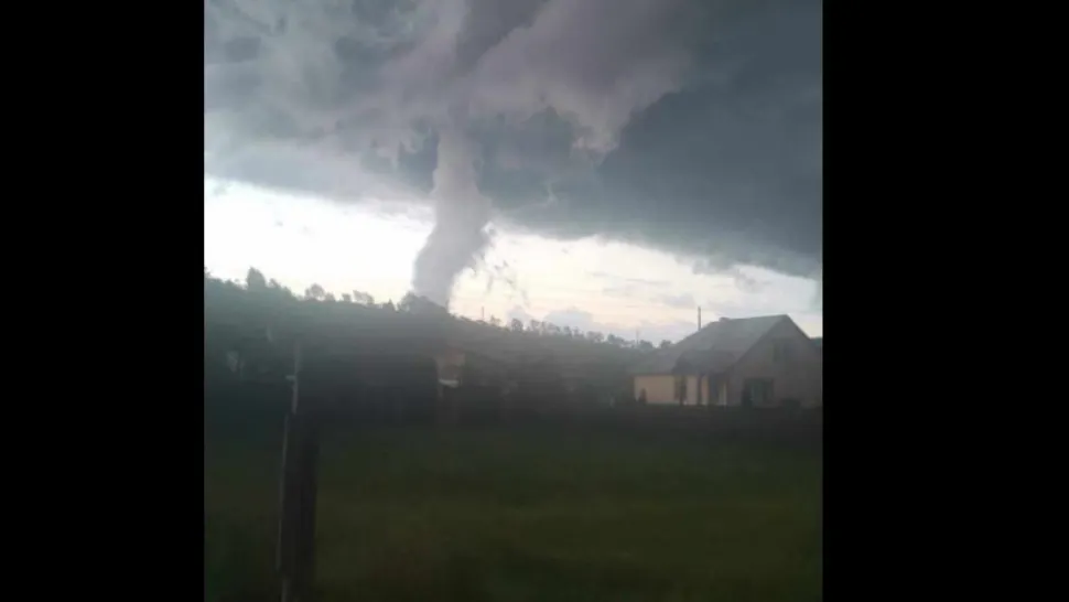 Ciclon polar deasupra României, în luna august. Foto/Meteo Buzău