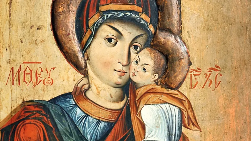 Icoana cu Fecioara Maria