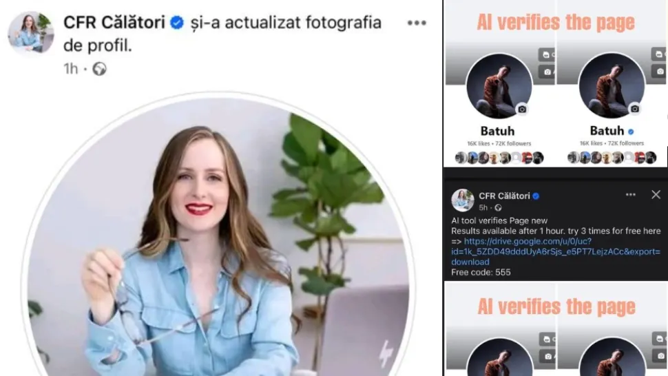 Pagina de Facebook a CFR Călători, atacată de hackeri și dezactivată. Cine a apărut la fotografia de profil ?