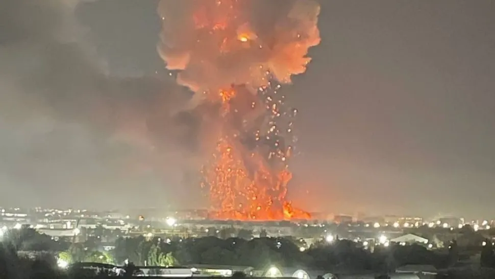 Explozie la aeroport
