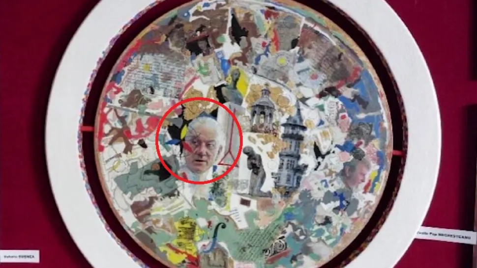 Chipul primarului Buzăului, pictat și expus la o galerie de artă! Explicația halucinantă a artistului: "Este la fel de important ca Michelangelo..."
