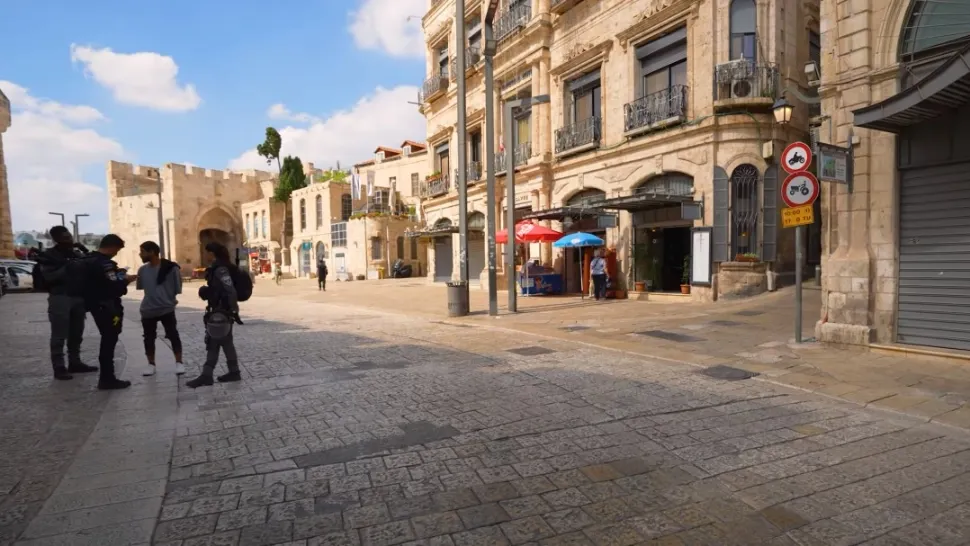 Stările, altădată animate din Ierusalim, sunt acum aproape pustii. Foto/Captură video