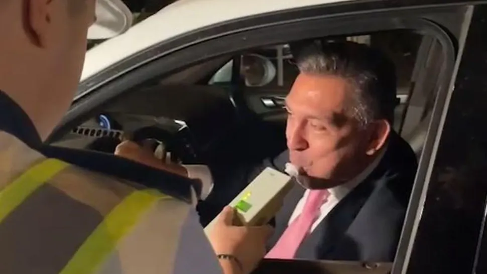 Fostul fotbalist Ilie Dumitrescu, oprit în trafic în cadrul unei acțiuni antidrog și antialcool a Poliției Rutiere