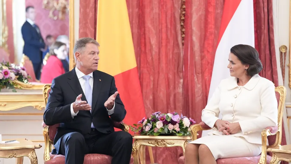 Klaus Iohannis alături de Katalin Novák / Foto: Administrația Prezidențială