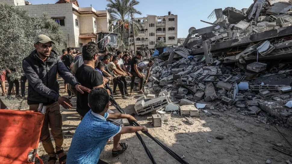 Localitatea Rafah se află aproape de frontiera cu Egiptul (Profiemda)