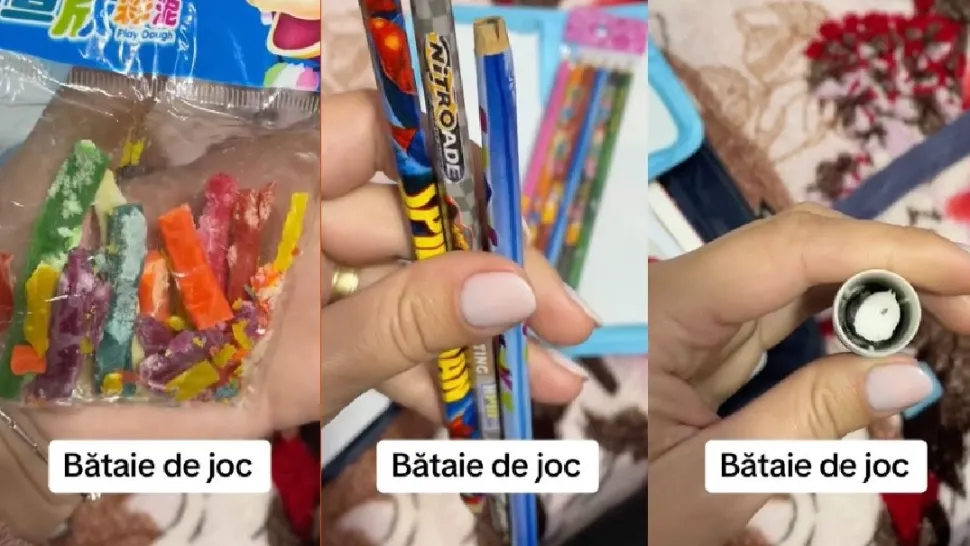 Scandal pe pachetele cu rechizite de la Ministerul Educației. Mămică revoltată: Și-au bătut joc de elevi! - VIDEO