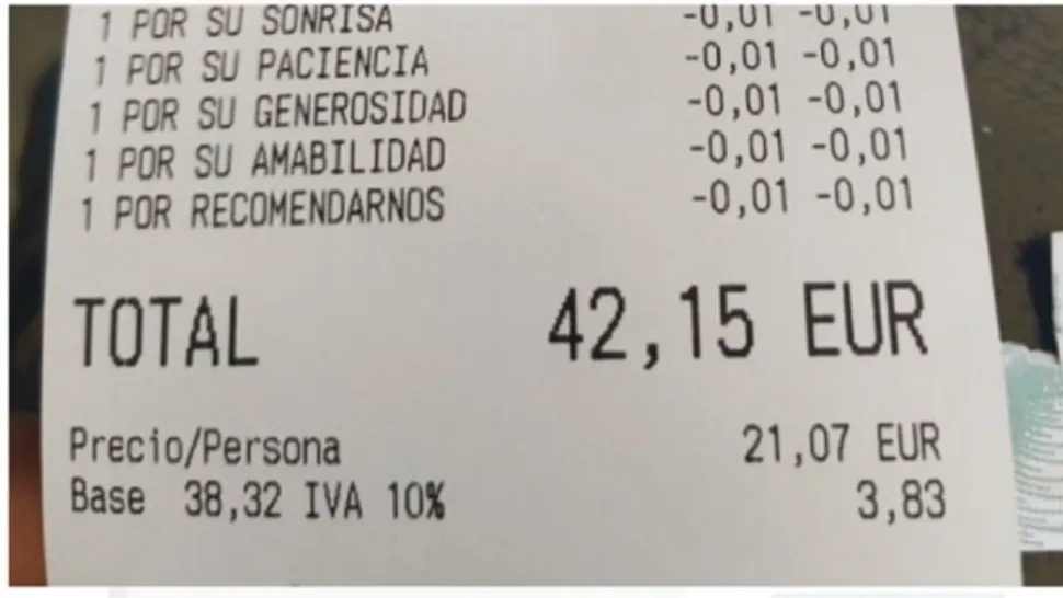 Un local din Spania oferă reduceri clienților cu bune maniere. Foto: StiriDiaspora