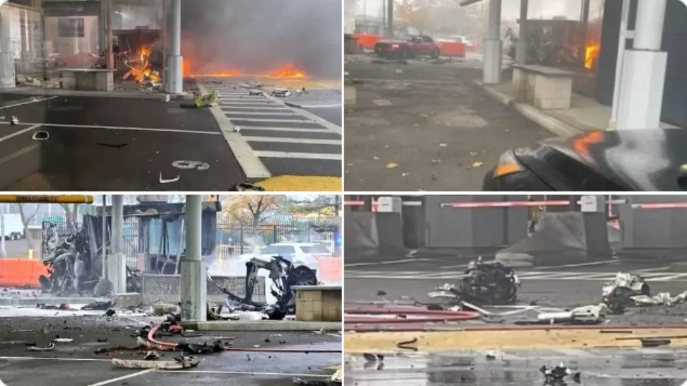 2 morți în explozia unui vehicul, la granița dintre SUA și Canada. Prima ipoteză, ACT TERORIST - VIDEO