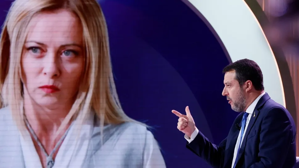 Matteo Salvini și Giorgia Meloni. Foto: Profimedia