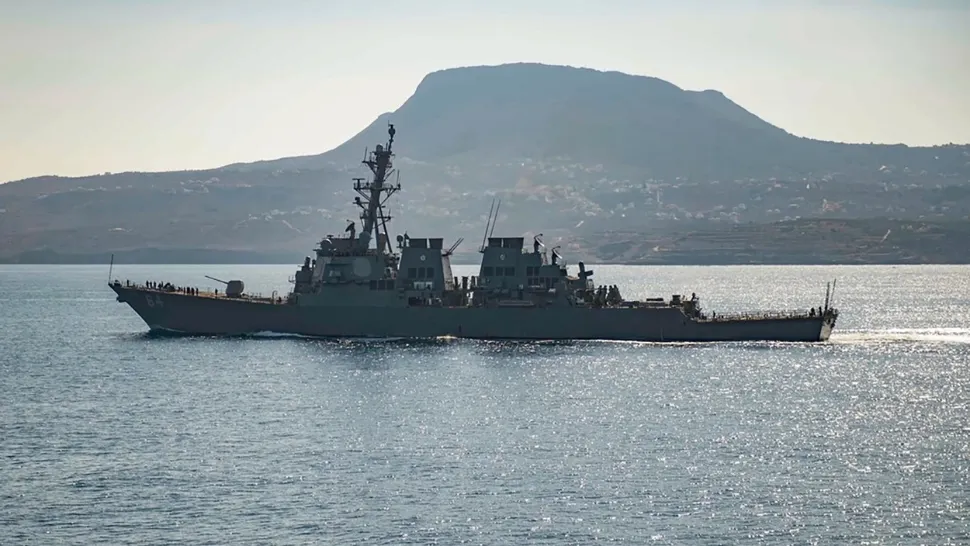 USS Carney - nava SUA atacată în Marea Roșie. Foto/Profimedia