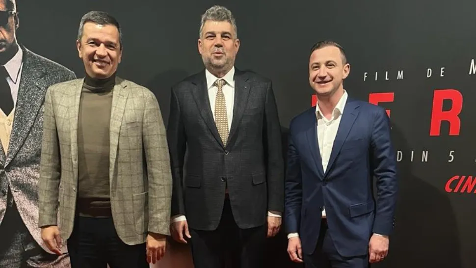 Marcel Ciolacu a fost la cinema cu Sorin Grindeanu și Alfred Simonis. Ce film au văzut
