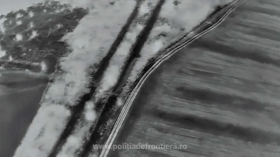 Imagini din dronă, surprinse în timpul operațiunii 