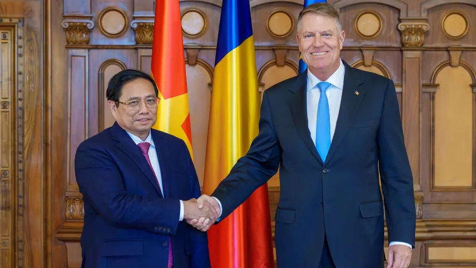  Premierul din Vietnam, Pham Minh Chinh, primit de președintele Iohannis la Cotroceni. Foto/Adm. prezidențială