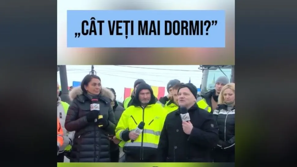 Alexandra Pacuraru si protestatarii de la Afumati