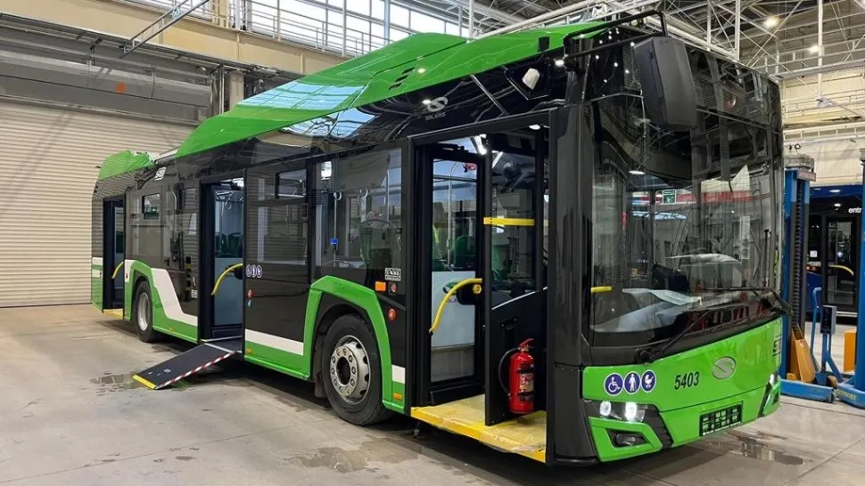 Troleibuzele Solaris pot merge autonom 20 de km. Foto/Primărie