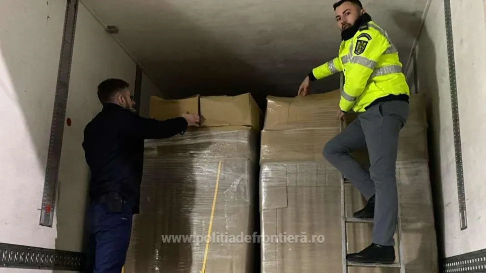 Aproximativ 5 milioane de țigarete, descoperite într-un TIR / Poliția de Frontieră