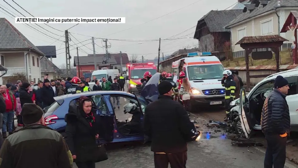 Accident grav după ce un bărbat a făcut infarct la volan/ Captură video