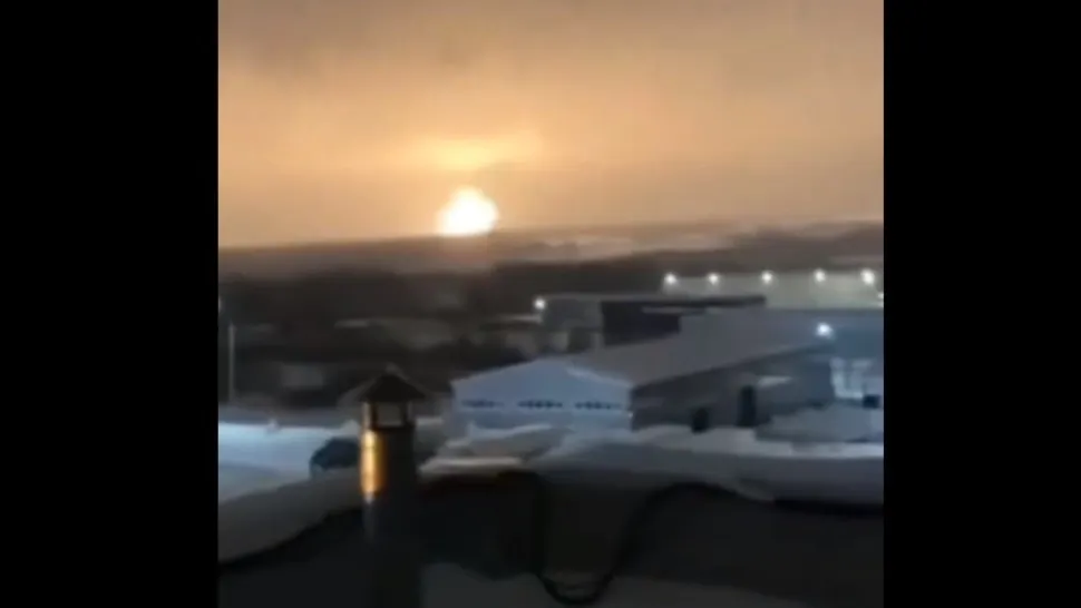 Explozia s-a produs la o uzină care fabrică și produse militare. Captură video