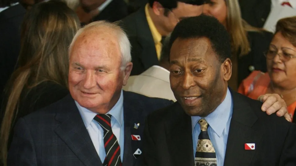 Kurt Hamrin și Pele, în 2008/ Profimedia
