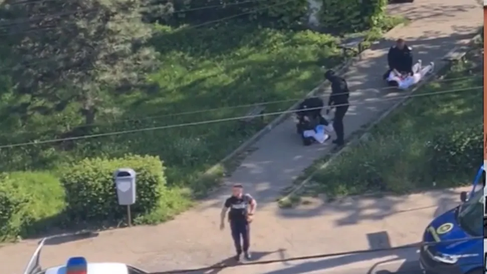 Polițiști, amenințați cu sabia la o intervenție în Maramureș. Oamenii legii, nevoiți să folosească armamentul din dotare/ Captură video