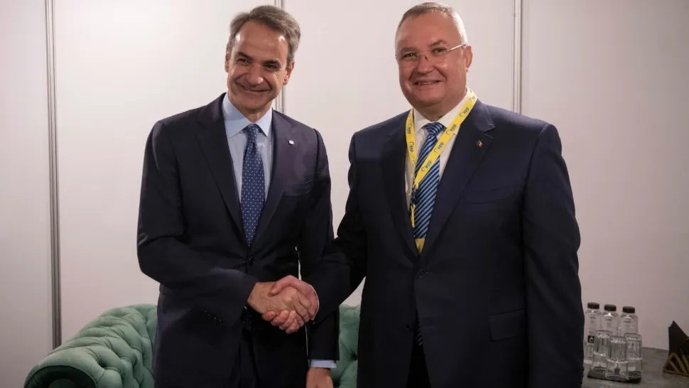 Nicolae Ciucă și Kyriakos Mitsotakis/ Facebook