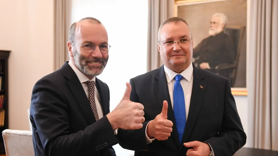 Nicolae Ciucă: „Președintele PPE, Manfred Weber, a revenit acasă! Bucureștiul va deveni capitala politică a Europei”