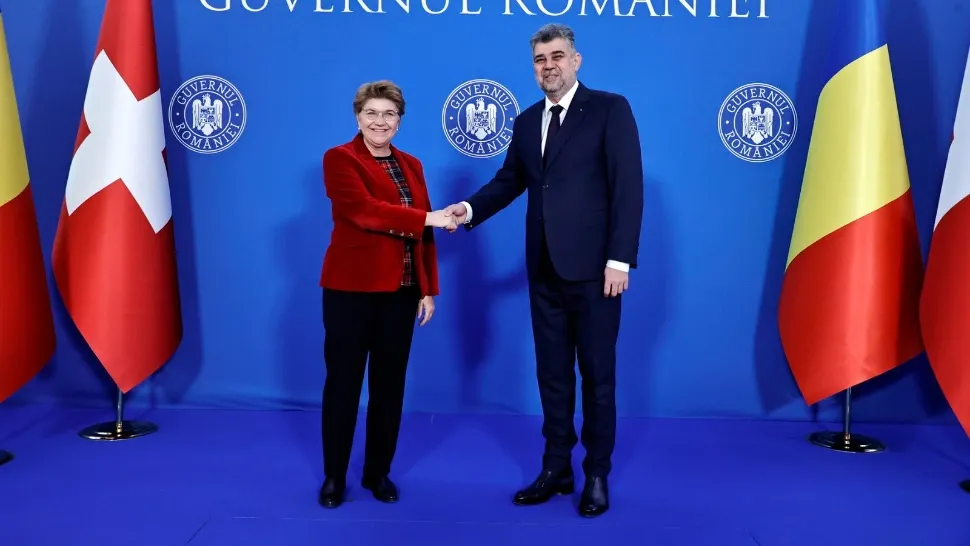 Marcel Ciolacu, după întrevederea cu preşedinţa Elveţiei: Ne bazăm pe sprijinul îndelungat al Confederaţiei Elveţiene în procesul de aderare la OCDE