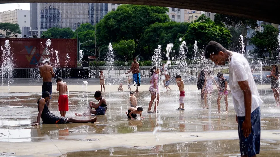 Brazilia înregistrează temperaturi record. Foto/Profimedia