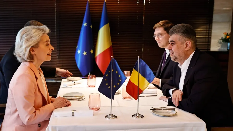 Marcel Ciolacu, după întrevederea cu șefa CE, Ursula von der Leyen: Am discutat despre aderarea completă la spațiul Schengen