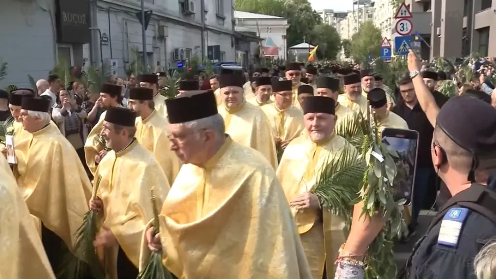 Mii de oameni au celebrat intrarea Mântuitorului în Ierusalim: momente emoționante/ Captură foto