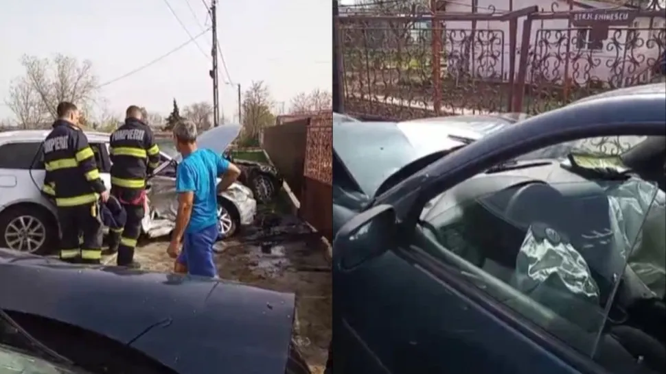 Cei doi copii au fost transportați în stare gravă la spital. Foto/ISU