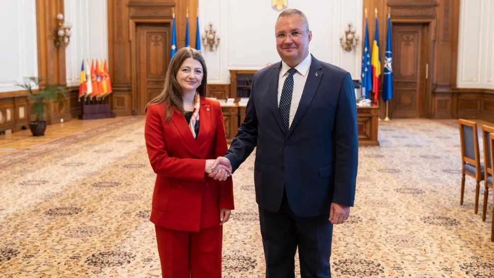 Nicolae Ciucă, întâlnire cu ministrul Justiţiei din Republica Moldova. Foto: Facebook