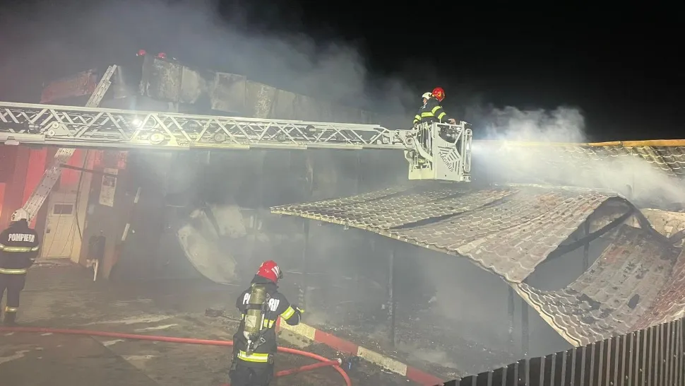 Incendiu devastator la Galati