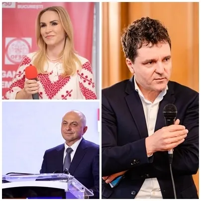 Nicușor Dan, atac masiv la contracandidații Cîrstoiu și Piedone. Nici Firea nu scapă: Dacă a fost un primar așa de bun, de ce nu e candidat?/ Colaj foto