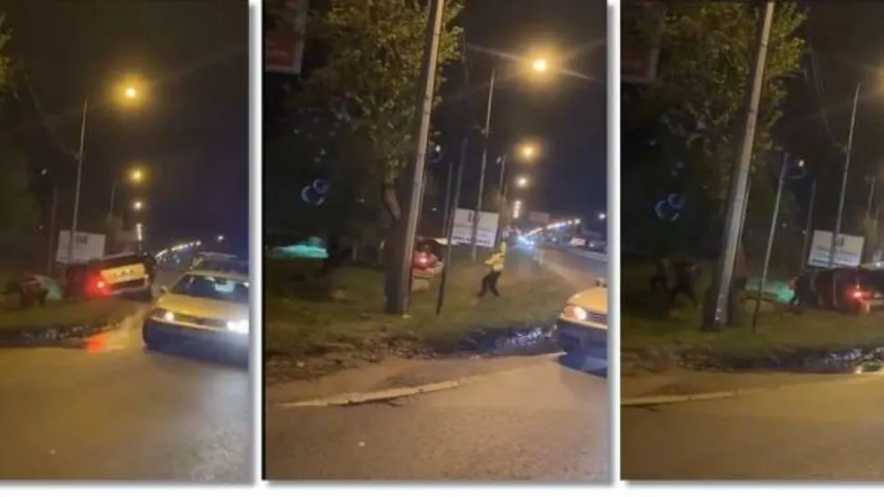Mașină PLINĂ cu migranți, oprită cu focuri de armă de polițiștii din Timișoara, după o urmărire ca în filme - VIDEO