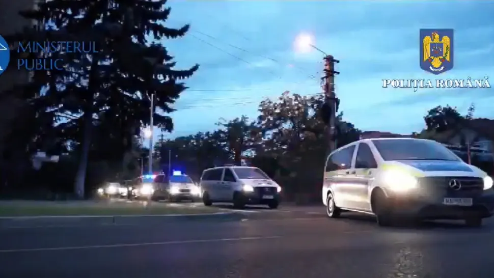 Ample percheziții în București și în mai multe județe din țară, într-un dosar de combatere a criminalității / Captură video