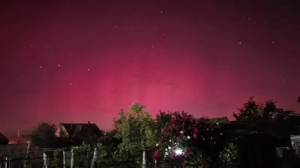 Aurora boreala in Romania