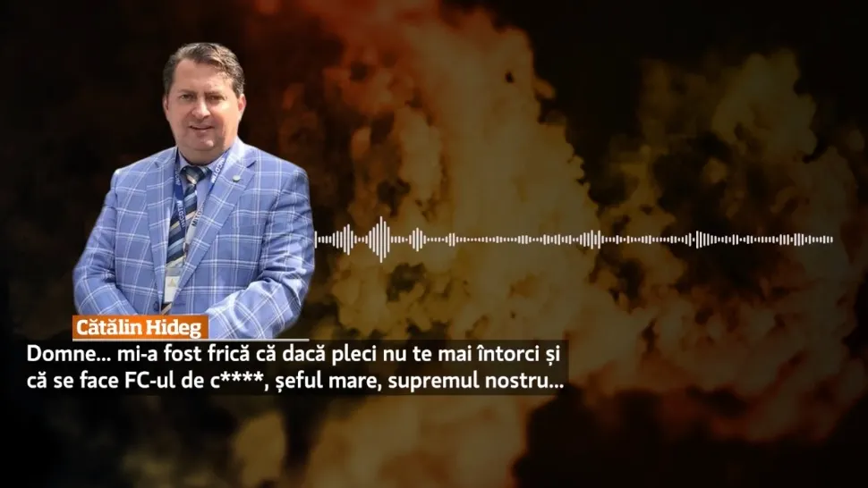 Denunțătorul lui Florian Coldea, înregistrarea prin care îl demască: "Șeful mare, supremul nostru" - VIDEO