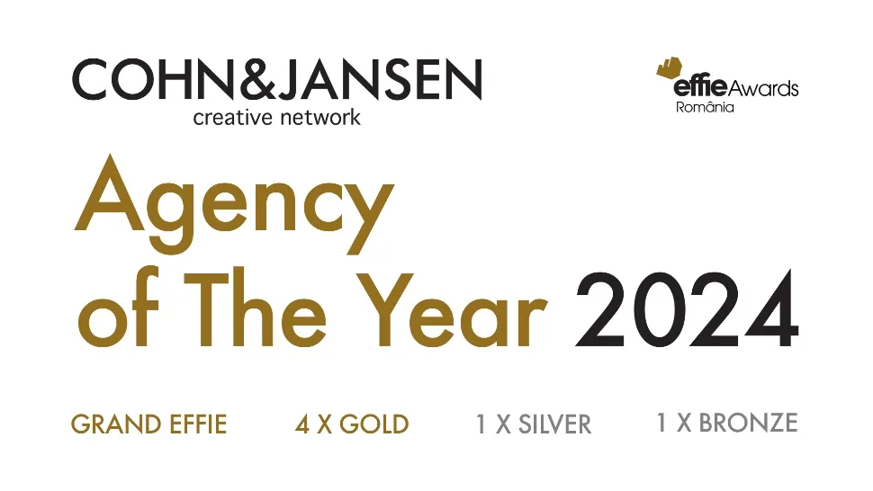 Cohn&Jansen este agenția anului la Effie Awards România 2024