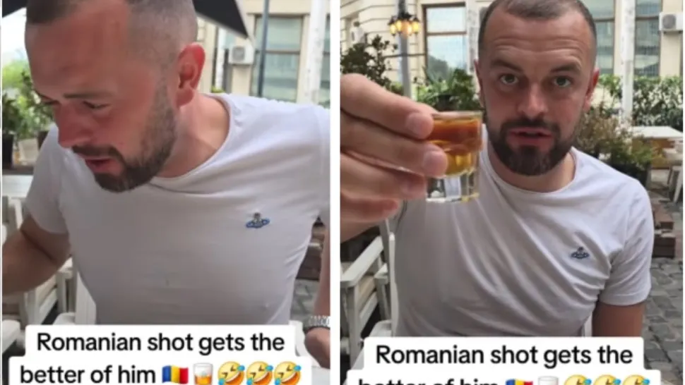 Turist englez, reacție șoc după ce a testat pălinca