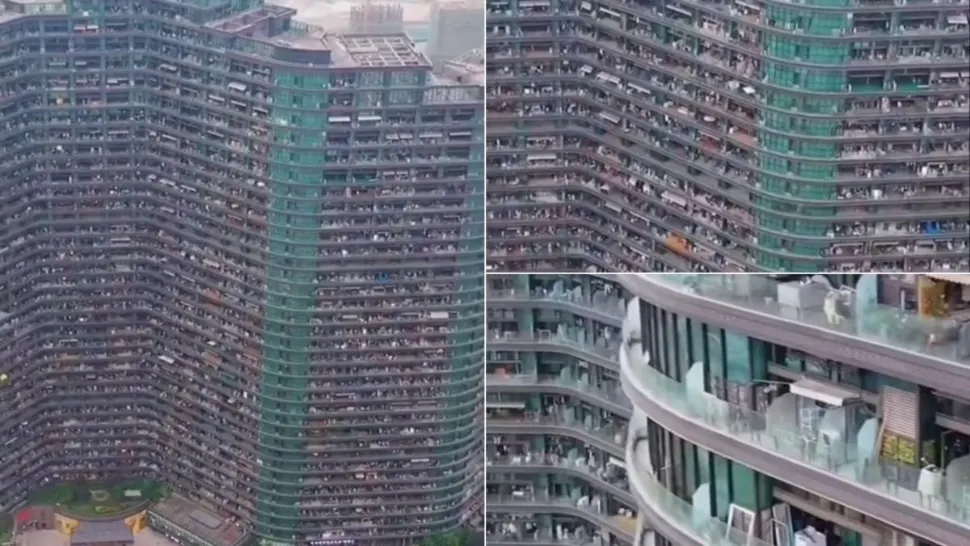 Blocul cu 20.000 de locuitori. Oamenii nu trebuie să iasă din apartamente - VIDEO