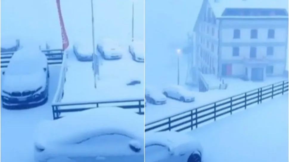 Vremea a luat-o razna! Nămeți de 10 centimetri în Italia, în plină vară