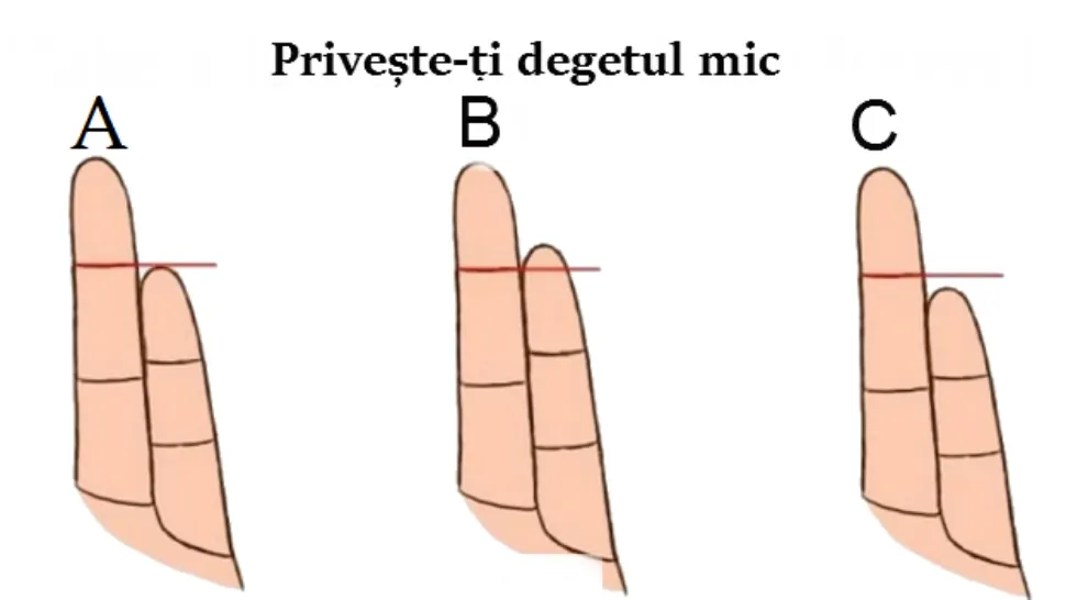 Test de personalitate. Lungimea degetului mic arată ce fel de caracter ai