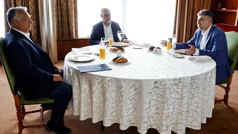 Marcel Ciolacu, întâlnire cu Viktor Orban. Foto: Facebook