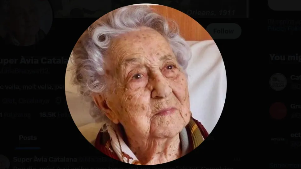 A murit cea mai bătrână persoană din lume. Avea 117 ani: anunțul făcut de familie pe rețeaua X/ Captură rețeaua X