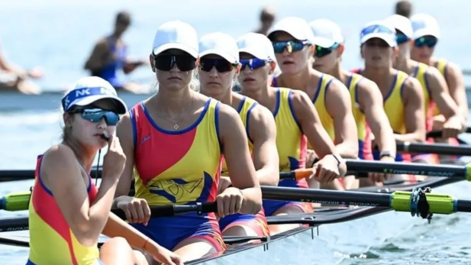 România scrie isotrie la CANOTAJ. O nouă medalie de AUR, echipajul de 8+1 a făcut o cursă FABULOASĂ