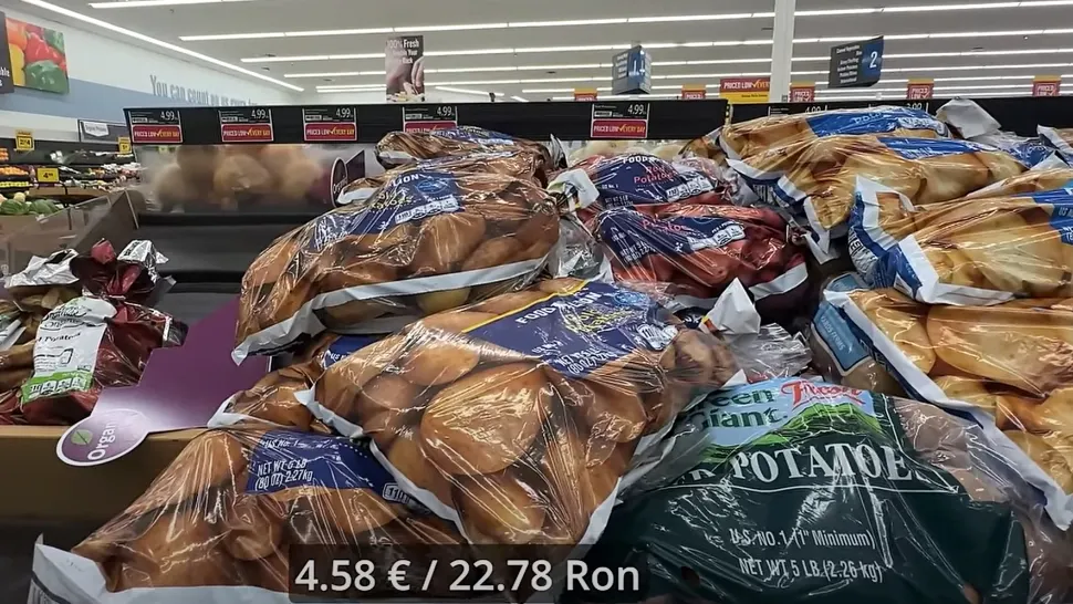 Americanii plătesc mai puțin pe alimente decât românii, raportat la venituri - VIDEO