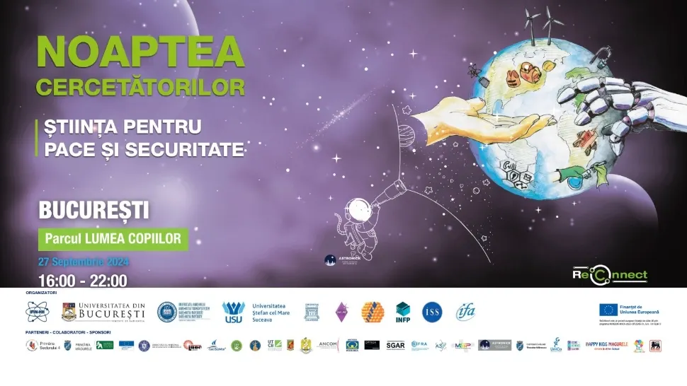 Noaptea Cercetătorilor ReCoNnect în Parcul Lumea Copiilor, din Sectorul 4