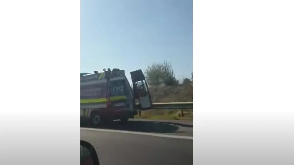 Accident rutier grav pe autostrada A1. A fost activat PLANUL ROȘU: 44 de persoane implicate - VIDEO